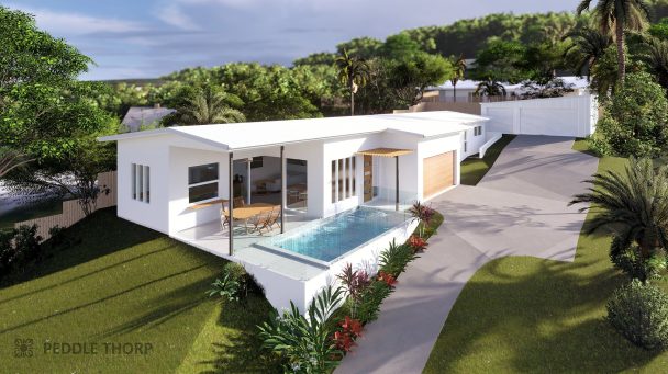 Horizon house design front render
