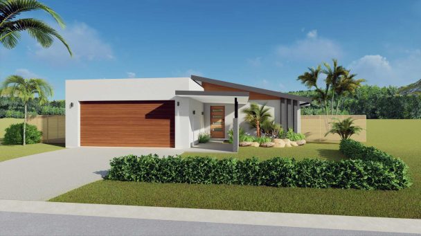 Upolu house design front render