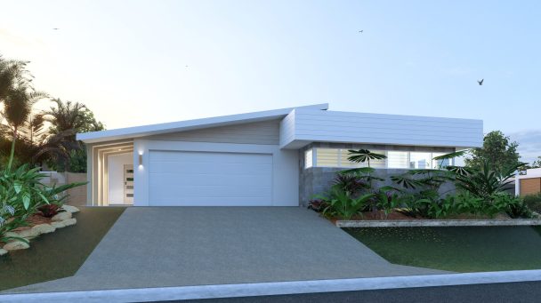 Paradise house design front render
