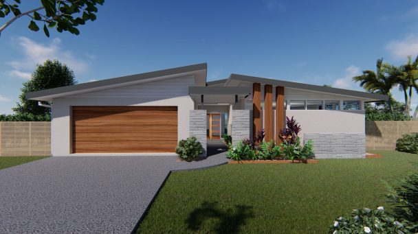 Northcote house design front render
