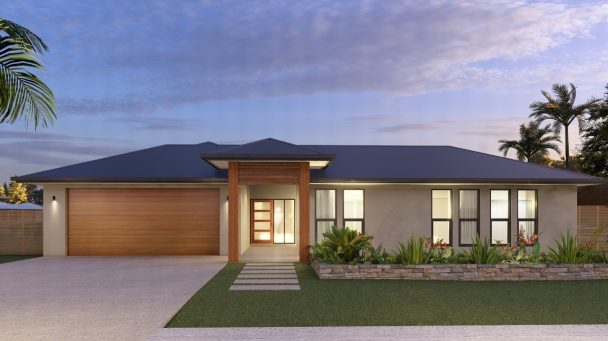 Edge house design front render