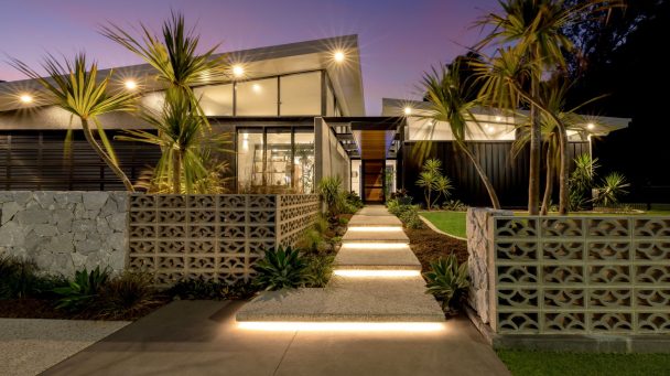 The Palms house design front render