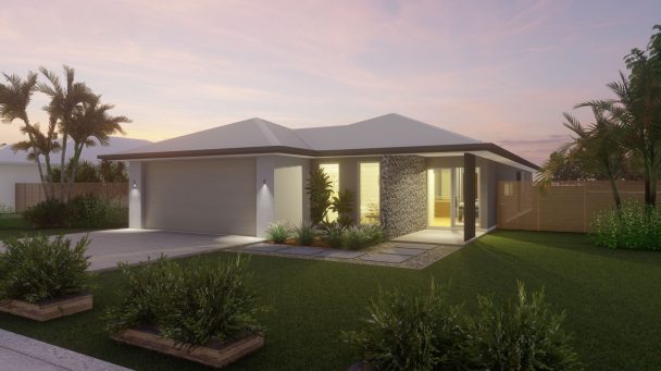 Opal house design front render